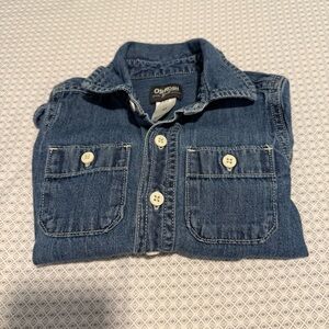 OshKosh B'gosh Blue Denim Shirt Size 3T